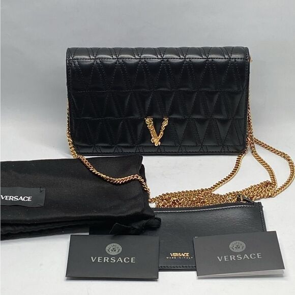 Versace Virtus clutch shoulder bag